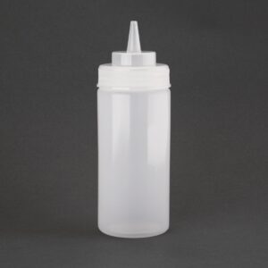 Vogue Clear Wide Neck Squeeze Sauce Bottle 16oz
