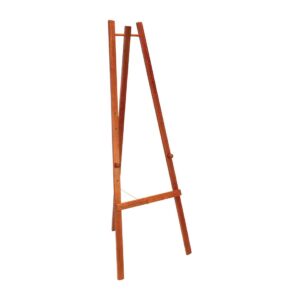Securit Floor Standing Chalkboard Easel Mahogany
