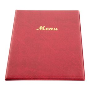 Olympia PVC Menu Cover A5 Burgundy
