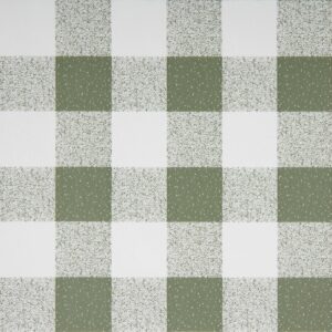 PVC Chequered Tablecloth Green 54 x 90in