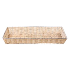Wicker Metal Frame Basket