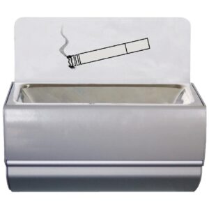 Bolero Wall Mounted Ashtray with Sign
