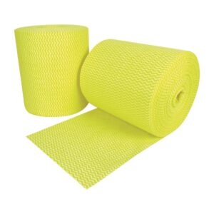 EcoTech Envirowipe Antibacterial Compostable Cleaning Cloths Yellow (Roll of 2 x 250)