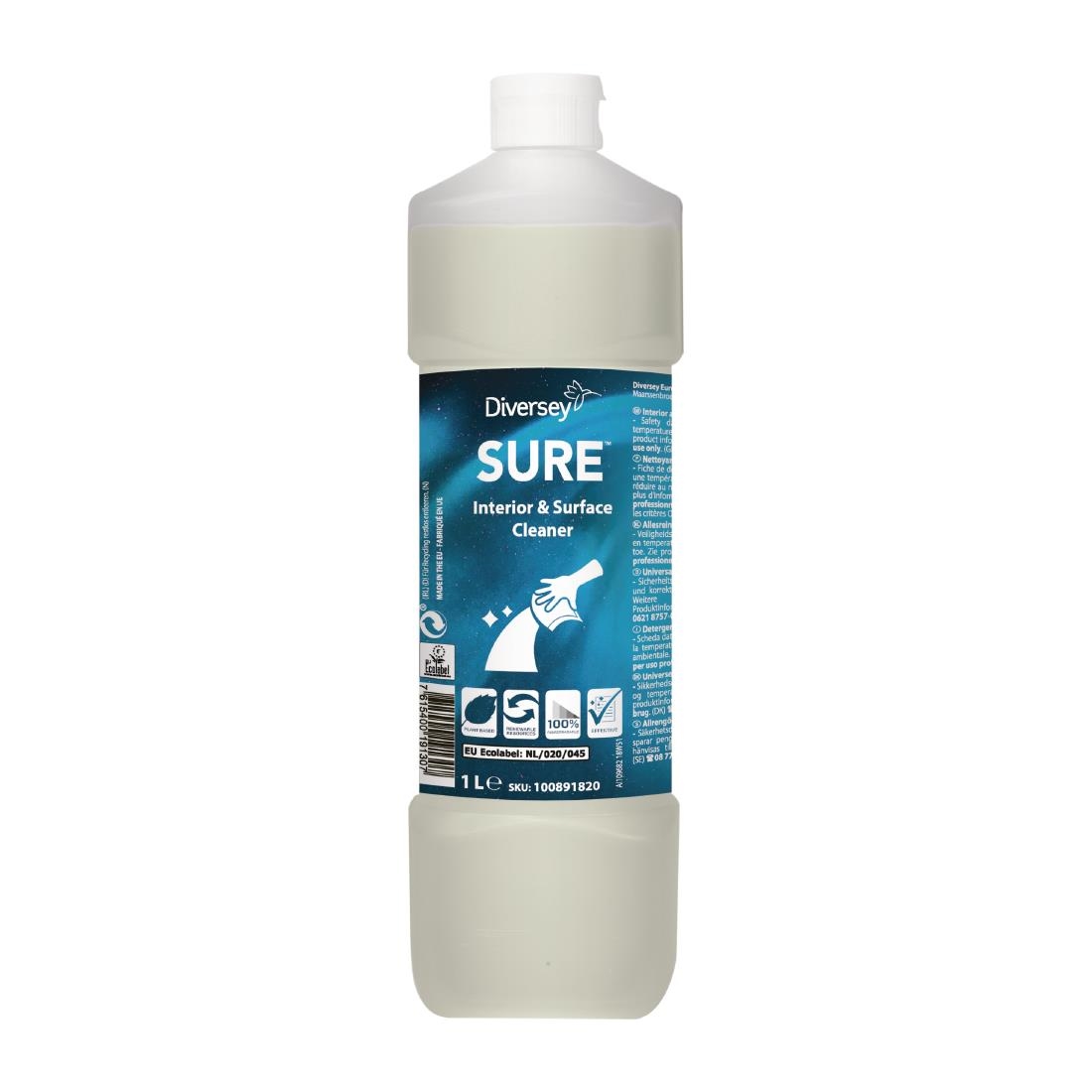 SURE Interior and Surface Cleaner Concentrate 1Ltr (6 Pack) - Image 2