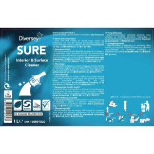 SURE Interior and Surface Cleaner Concentrate 1Ltr (6 Pack)