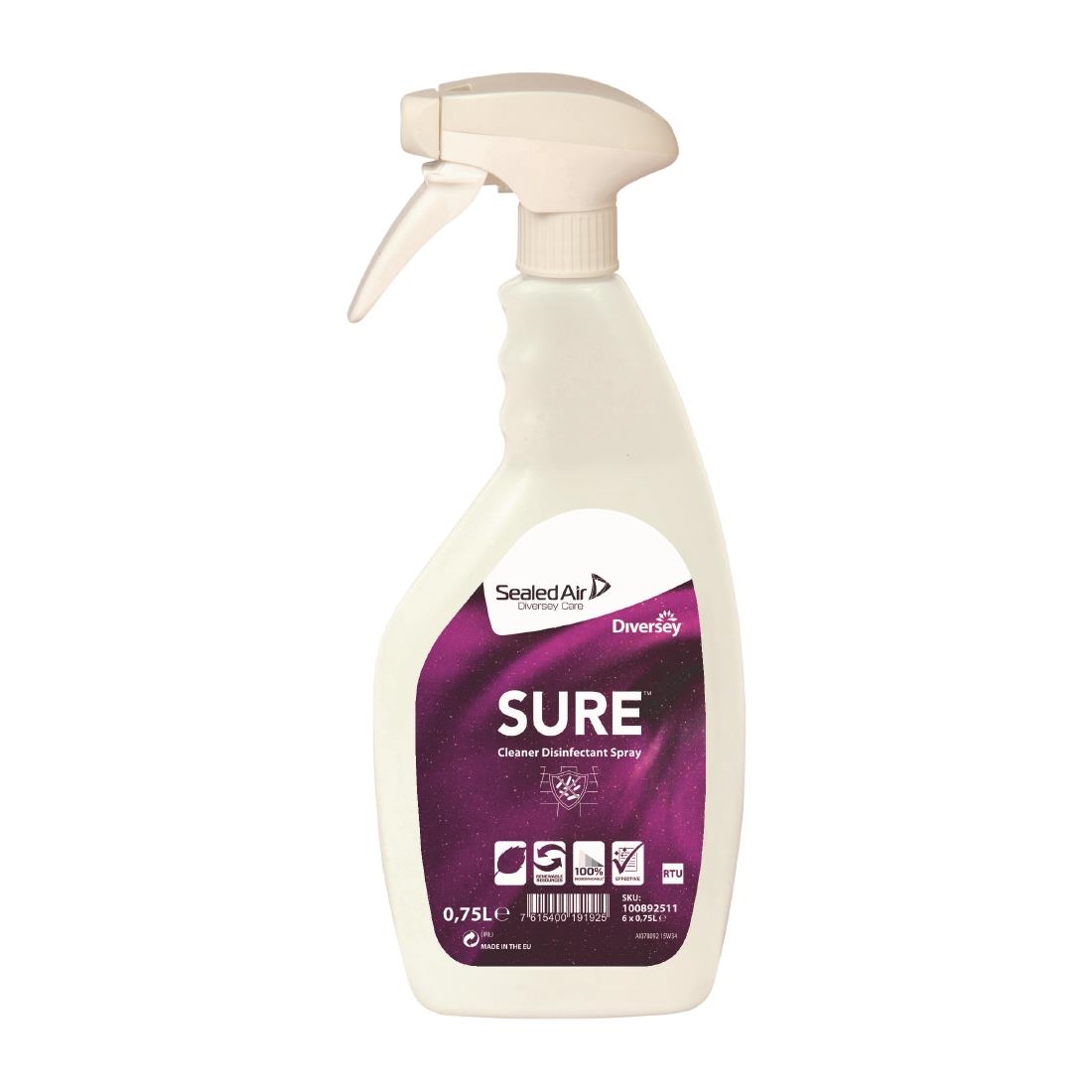 SURE Cleaner and Disinfectant Ready To Use 750ml (6 Pack) - Image 3