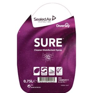 SURE Cleaner and Disinfectant Ready To Use 750ml (6 Pack)