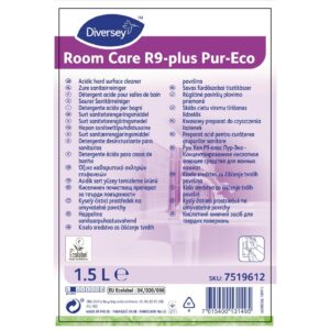 Room Care R9-plus Pur-Eco Bathroom Cleaner Concentrate 1.5Ltr (2 Pack)
