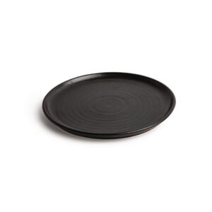 Olympia Canvas Small Rim Round Plate Delhi Black 265mm (Pack of 6)