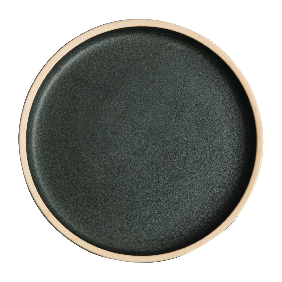 Olympia Canvas Flat Round Plate Green Verdigris 180mm (Pack of 6) - Image 7