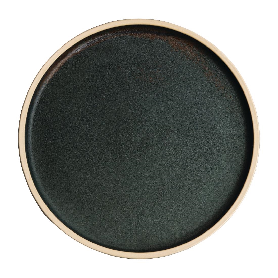 Olympia Canvas Flat Round Plate Green Verdigris 250mm (Pack of 6) - Image 5