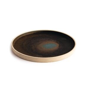 Olympia Canvas Flat Round Plate Green Verdigris 250mm (Pack of 6)