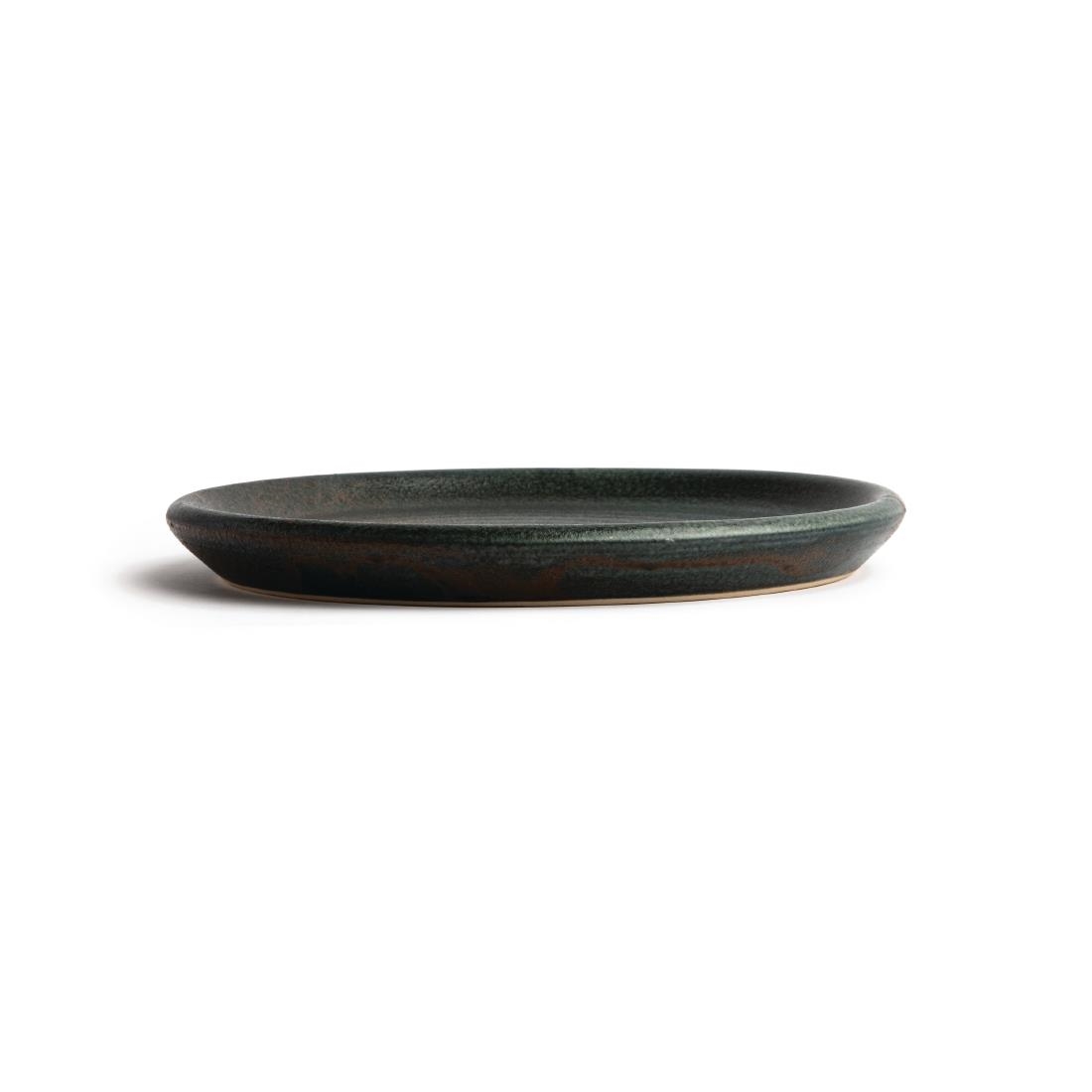 Olympia Canvas Small Rim Round Plate Green Verdigris 180mm (Pack of 6) - Image 2