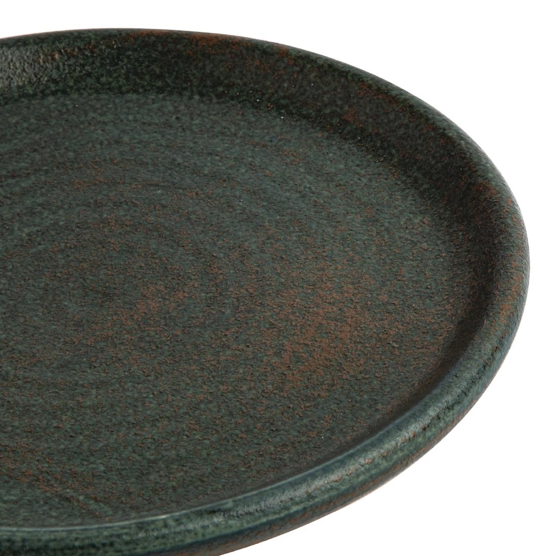 Olympia Canvas Small Rim Round Plate Green Verdigris 180mm (Pack of 6) - Image 3