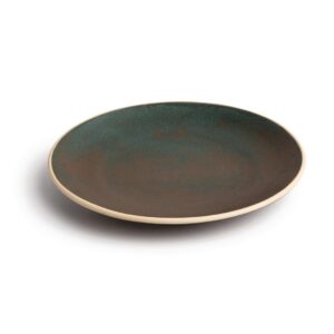 Olympia Canvas Concave Plate Green Verdigris 270mm (Pack of 6)