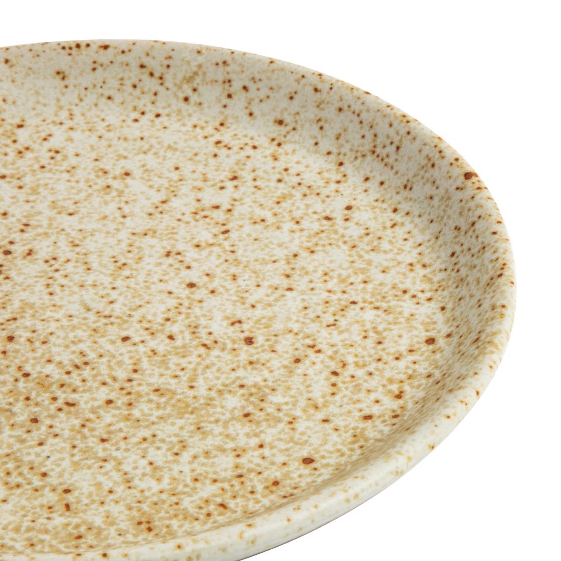 Olympia Canvas Small Rim Round Plate Wheat 180mm (Pack of 6) - Image 3
