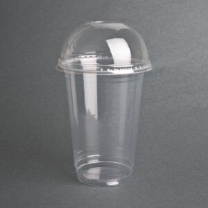 Fiesta Green Compostable PLA Cold Cup Domed Lids 12oz / 16oz / 20oz (Pack of 1000)