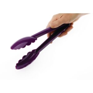 Matfer Bourgeat Exoglass Tongs Allergen Purple 9"