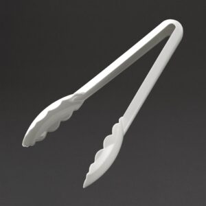 Matfer Bourgeat Exoglass Tongs White 9"