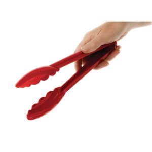 Matfer Bourgeat Exoglass Tongs Red 9"