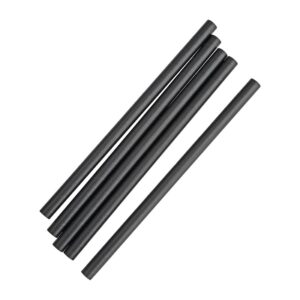 Fiesta Green Compostable Paper Smoothie Straws Black (Pack of 250)