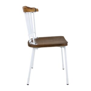 Bolero Scandi Side Chairs White (Pack of 2)