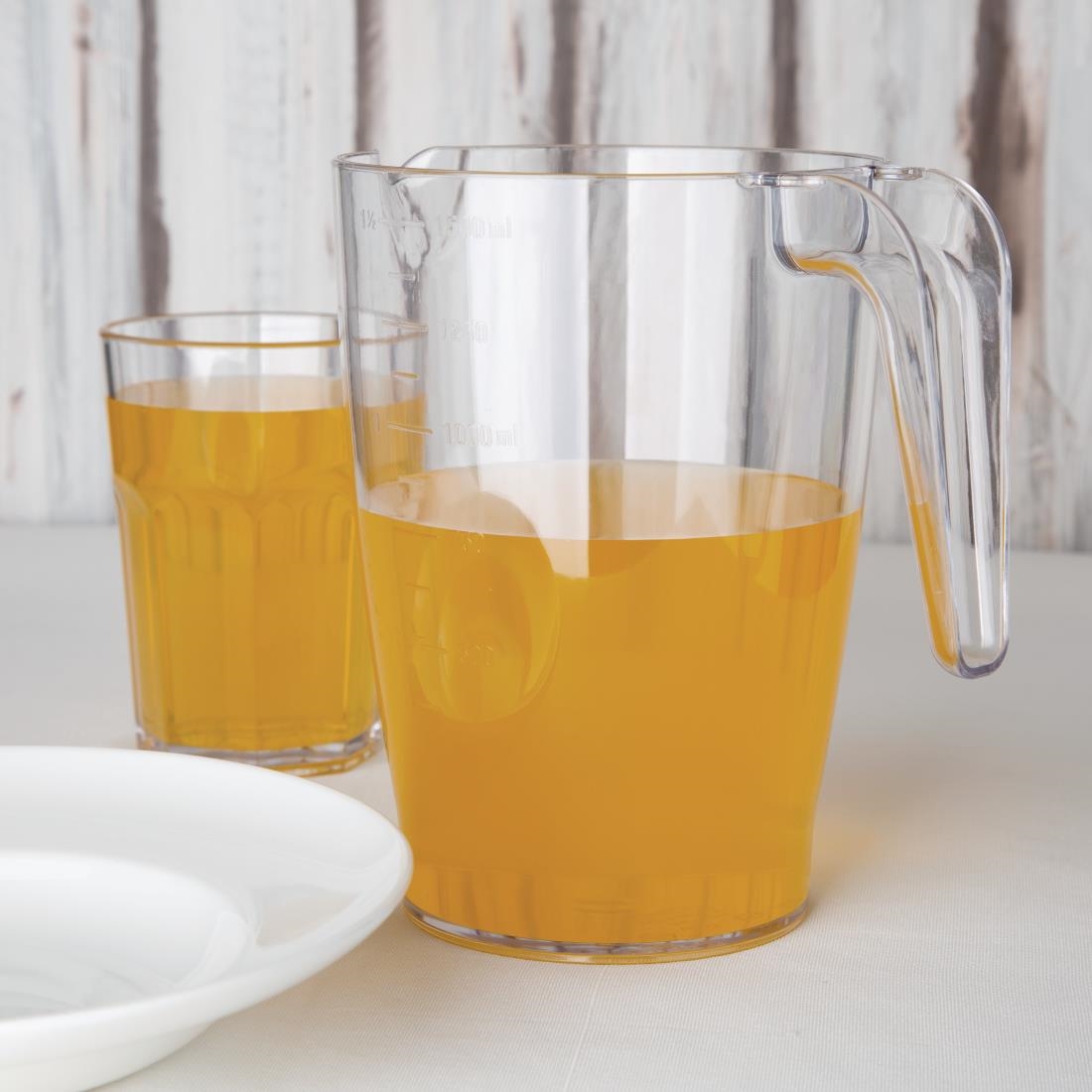 Olympia Kristallon Polycarbonate Stacking Jug 1.5ltr - Image 3