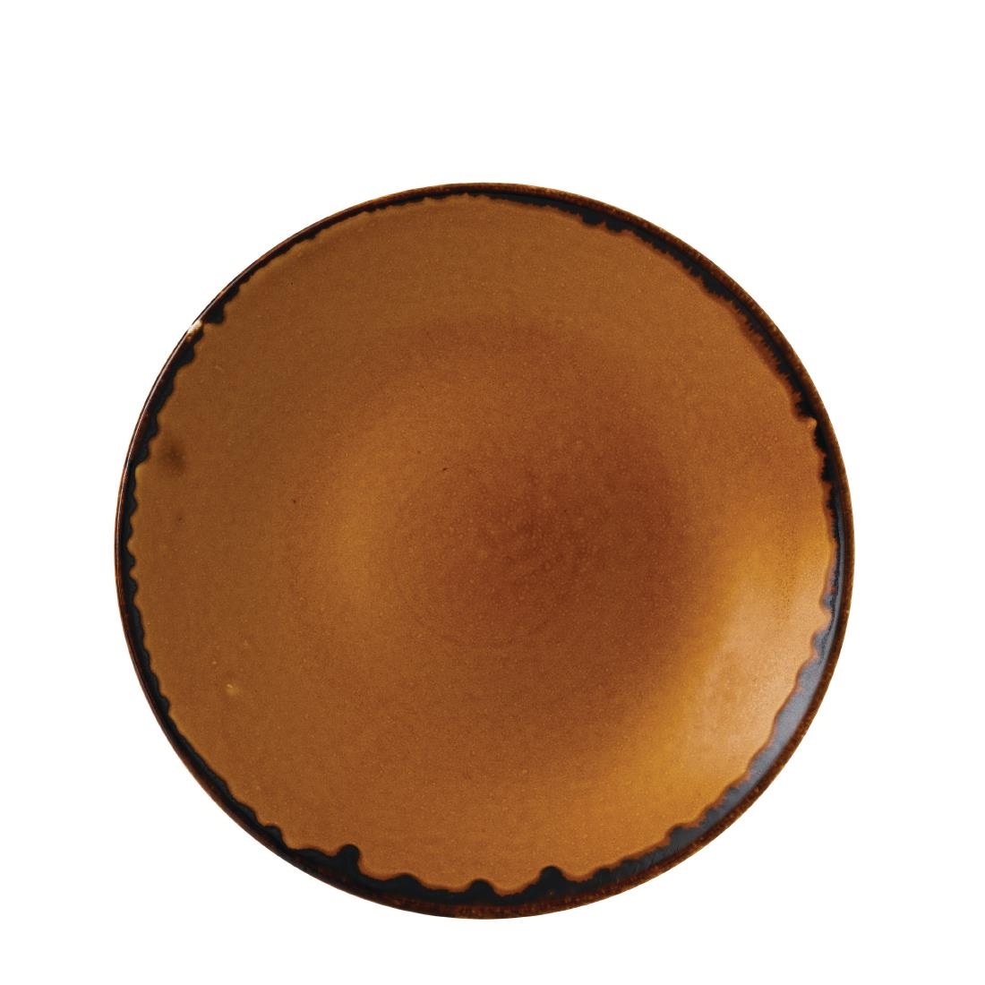 Dudson Harvest Deep Coupe Plates Brown 255mm (Pack of 12) - Image 2