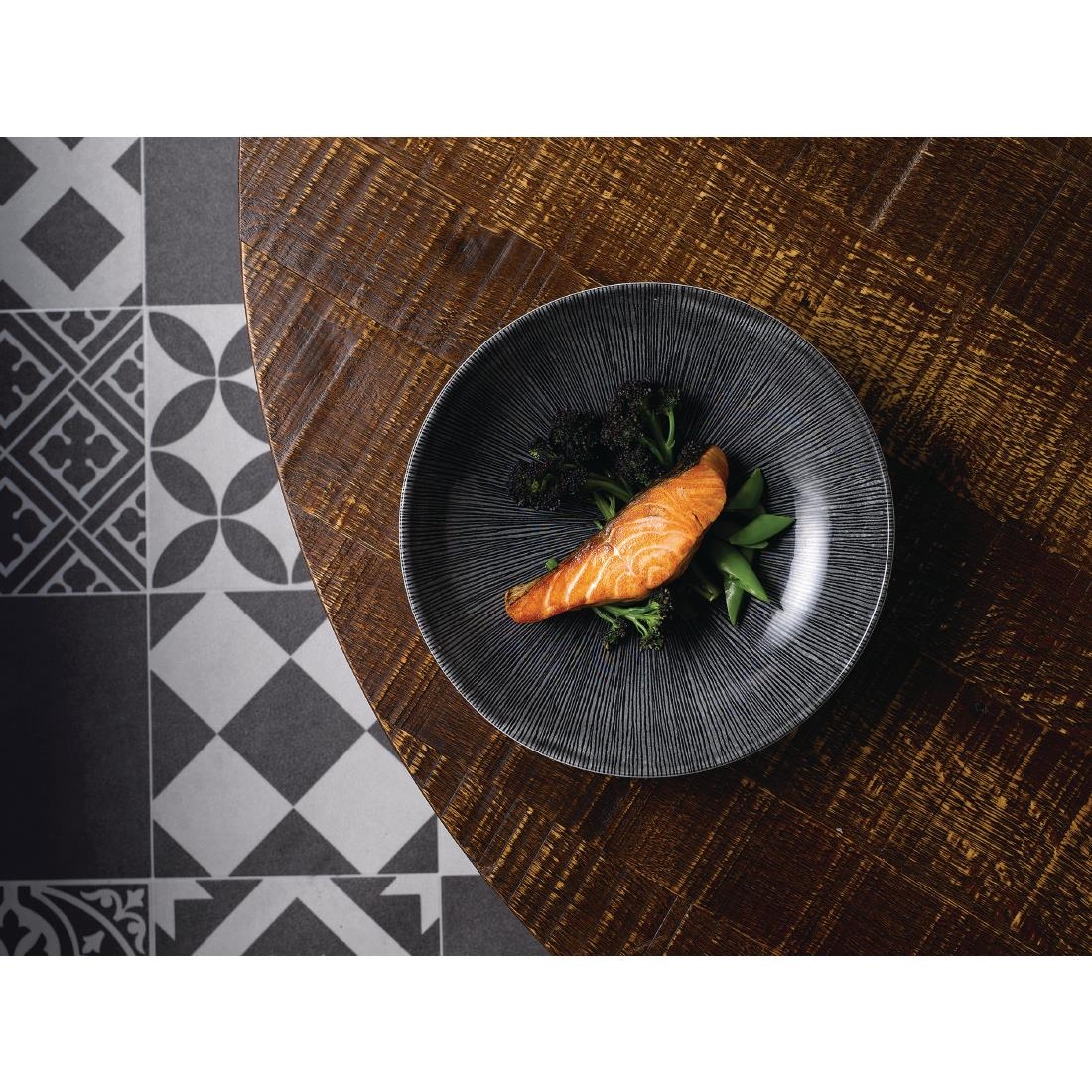 Churchill Studio Prints Agano Coupe Bowls Black 248mm (Pack of 12) - Image 2