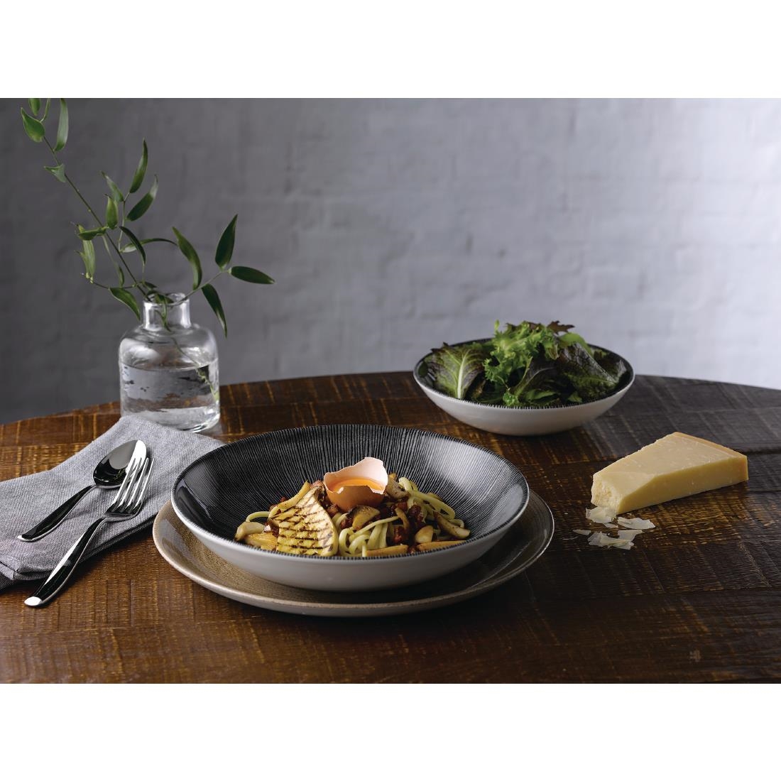 Churchill Studio Prints Agano Coupe Bowls Black 248mm (Pack of 12) - Image 4