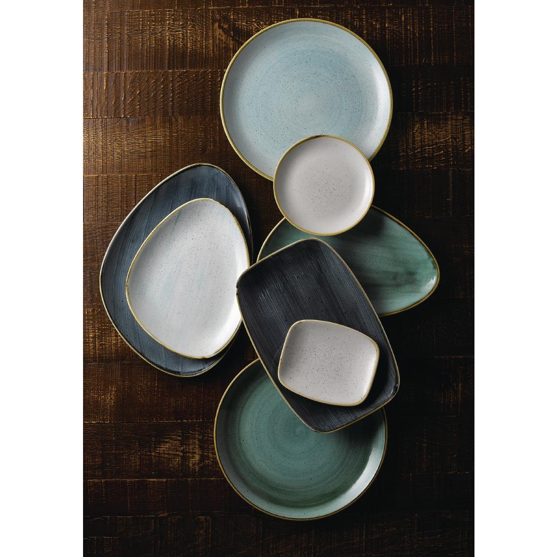 Churchill Stonecast No. 8 Oblong Chefs Plates 300 x 199mm Blueberry (Pack of 6) - Image 3