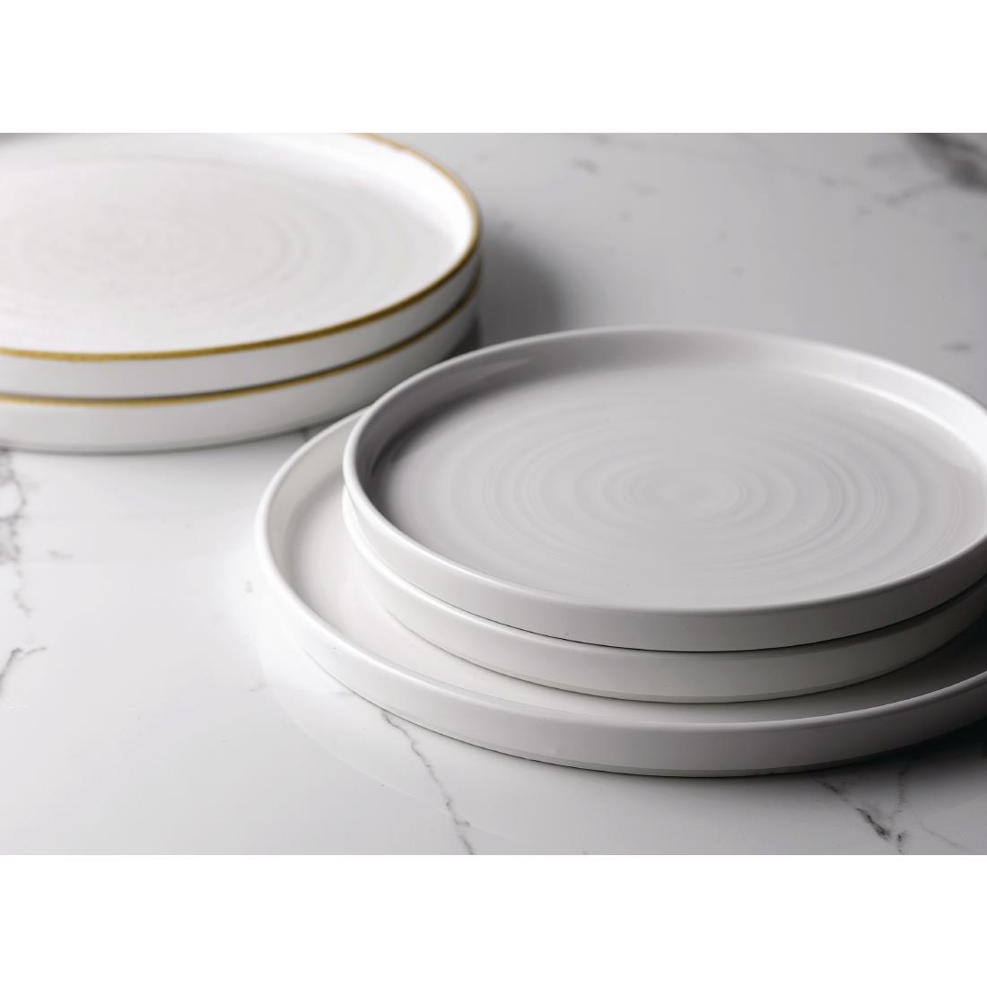 Churchill Stonecast Walled Chefs Plates Barley White 210mm (Pack of 6) - Image 4