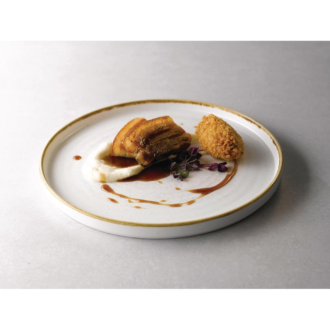 Churchill Stonecast Walled Chefs Plates Barley White 210mm (Pack of 6) - Image 5