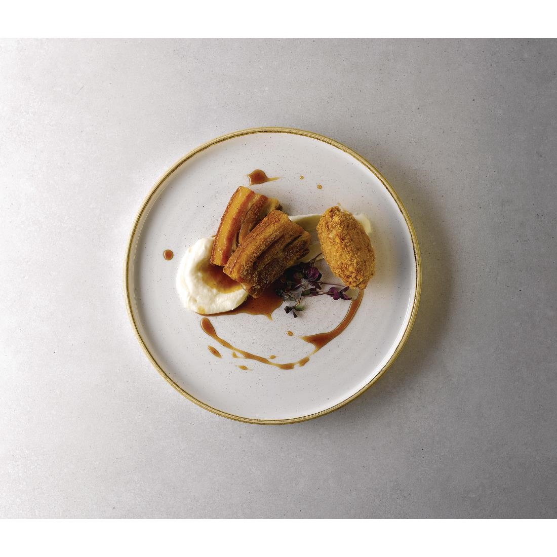 Churchill Stonecast Walled Chefs Plates Barley White 210mm (Pack of 6) - Image 6