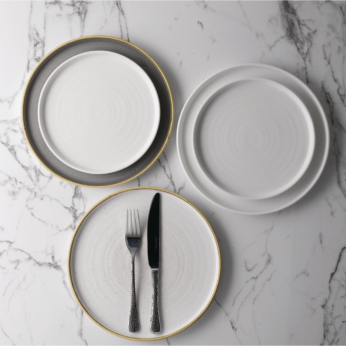 Churchill Stonecast Walled Chefs Plates Peppercorn Grey 260mm (Pack of 6) - Image 2