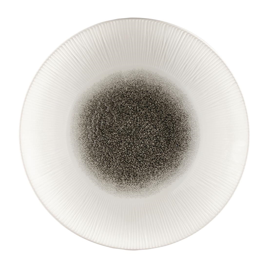 Churchill Bamboo Centre Print Deep Coupe Plates Quartz Black 281mm (Pack of 12) - Image 9