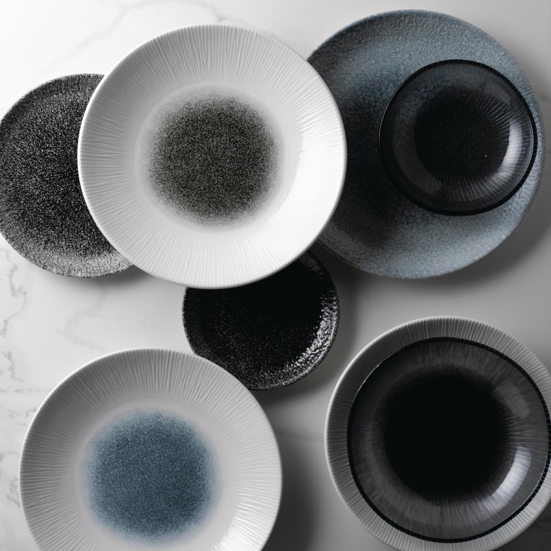 Churchill Bamboo Centre Print Deep Coupe Plates Quartz Black 281mm (Pack of 12) - Image 5