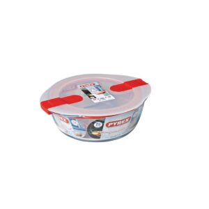Pyrex Cook and Heat Round Dish with Lid 1Ltr