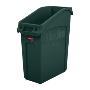 Rubbermaid Slim Jim Under-Counter Bin Green 49Ltr