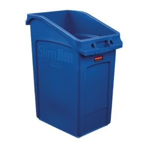 Rubbermaid Slim Jim Under-Counter Bin Blue 87Ltr