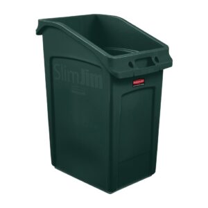 Rubbermaid Slim Jim Under-Counter Bin Green 87Ltr