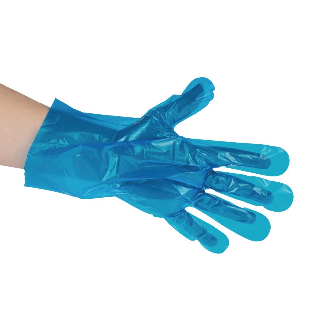 Vegware Compostable Food Prep Gloves Medium Blue (Pack of 2400) - Image 4