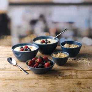 Churchill Nourish Oslo Contour Deep Bowl Blue 102mm (Pack of 12)