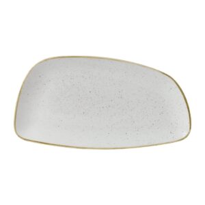 Churchill Stonecast Oval Plates Barley White 349x171mm (Pack of 6)
