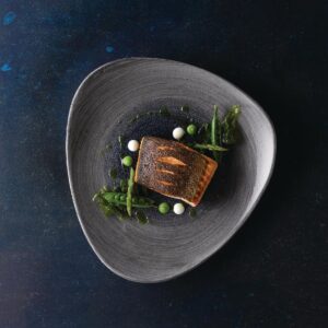 Churchill Stonecast Aqueous Lotus Plates Grey 305mm (Pack of 6)