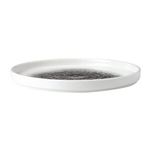 Churchill Raku Walled Plates Quartz Black 218mm (Pack of 6)