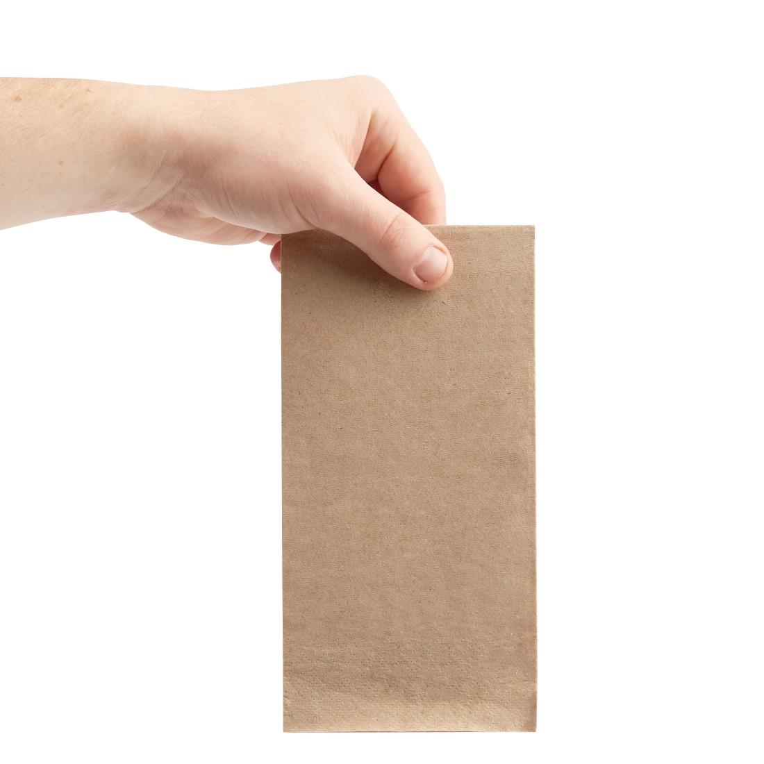 Fiesta Recycled Kraft Dinner Napkins 400mm (Pack of 2000) - Image 2