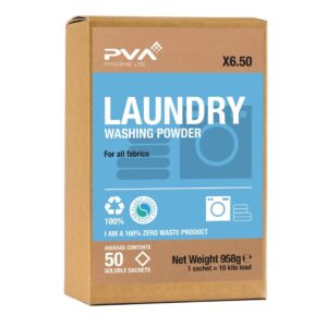 PVA Hygiene Laundry Washing Powder Soluble Sachets (50 Sachets)