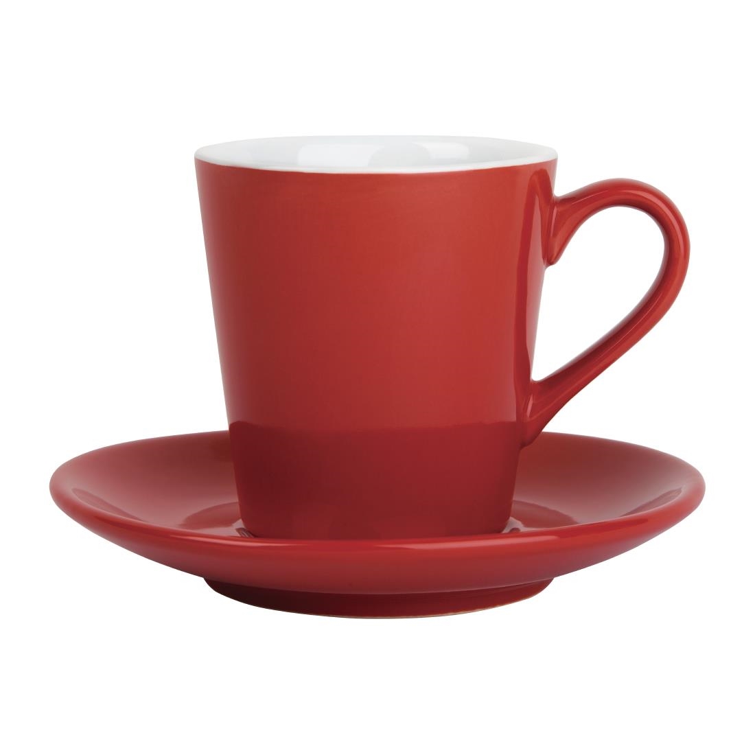 Olympia Cafe Flat White Cups Red 170ml (Pack of 12) - Image 2