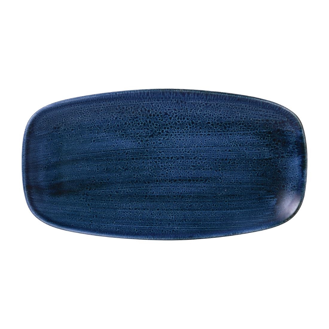 Stonecast Plume Ultramarine Chefs' Oblong Plate No. 4 13 7/8 x 7 3/8 " (Box 6)